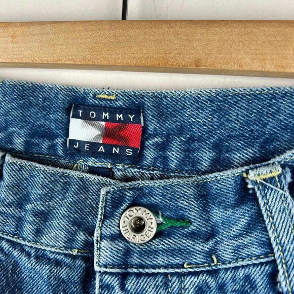 Y2k Tommy Hilfiger Baggy Jeans women's size 5 Vintage Jeans 28 waist - Picture 6 of 9